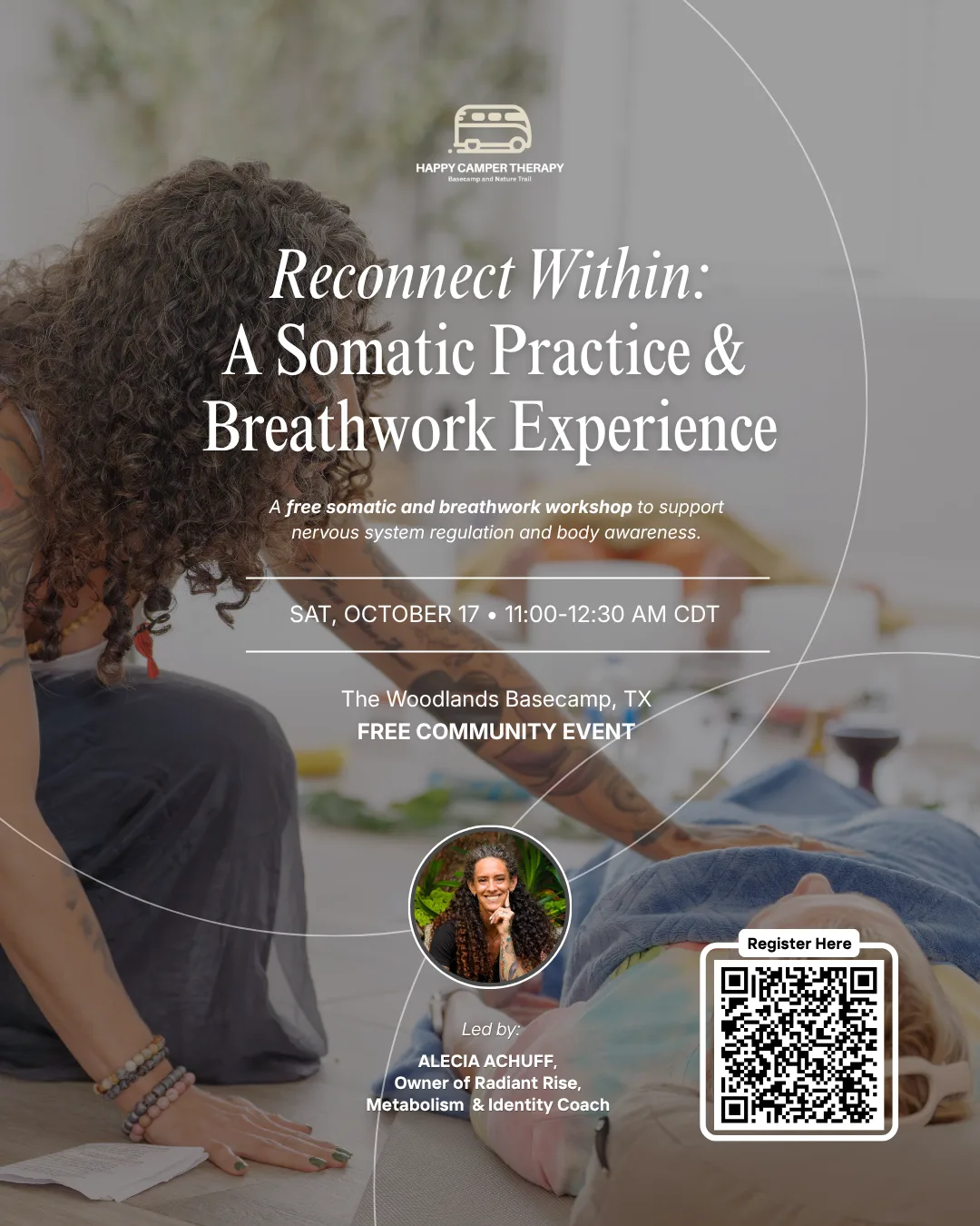 Somatic Breathwork event flyer for October 17